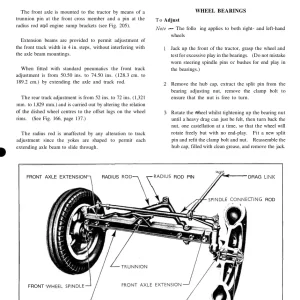 Fordson 6 Framaxel Service Manual
