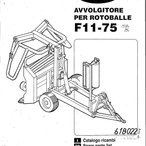 Fort Avvolgitore Per Rotoballe F11 75 618022 Parts Manual