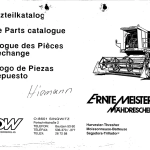 Fortschitt Fortschritt E514 Parts Manual