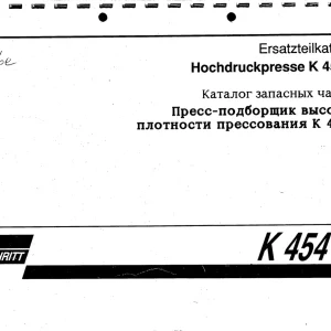 Fortschitt Fortschritt K454B Parts Manual