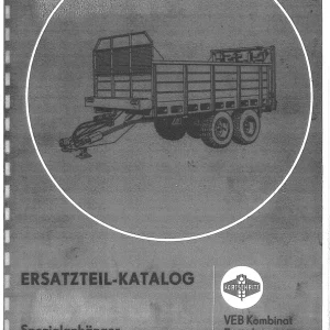 Fortschitt Fortschritt T088 Parts Manual