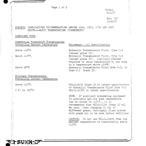 Funk 1000, 1500, 1700 4000 O Matic Operators Manual