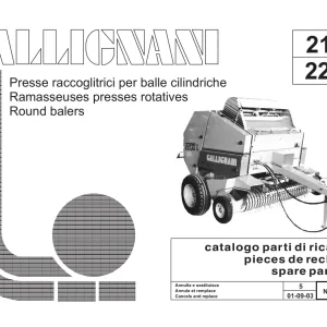 Gallignani 2120 2200 Parts Manual