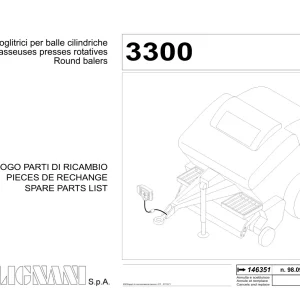 Gallignani 3300 Parts Manual