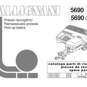 Gallignani 5690 Parts Manual