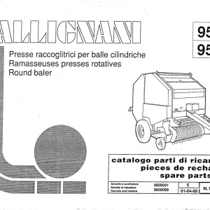 Gallignani 9520 9550 Parts Manual