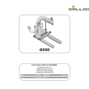 Gallignani G550 2013 Parts Manual