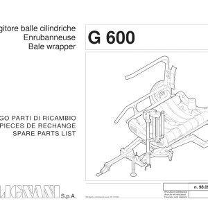 Gallignani G600 Parts Manual