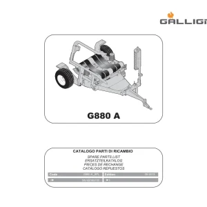 Gallignani G880A Parts Manual