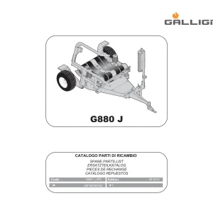 Gallignani G880J Parts Manual