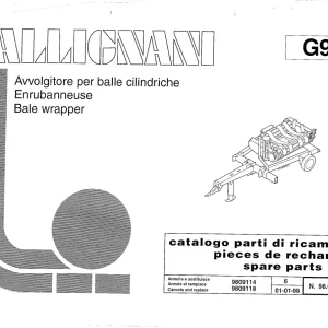 Gallignani G90 Parts Manual