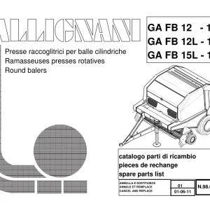 Gallignani Gafb12 Gafb15 Parts Manual