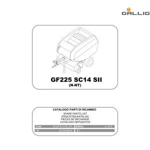 Gallignani Gf225 Sc14 Parts Manual