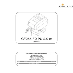 Gallignani Gf255 Fd Parts Manual