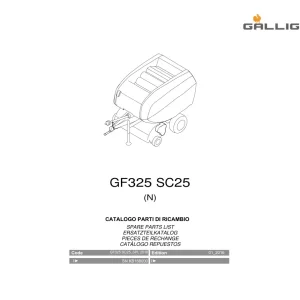 Gallignani Gf325 Sc25 Parts Manual
