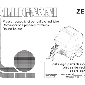 Gallignani Zenit Parts Manual