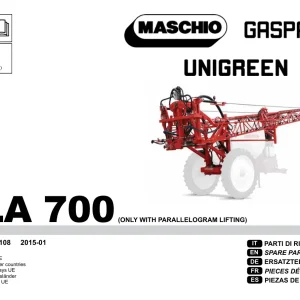 Gaspardo Ala 700 Parts Manual