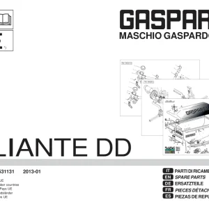 Gaspardo Aliante Dd 2013 Parts Manual