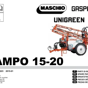 Gaspardo Campo 15 20 Parts Manual
