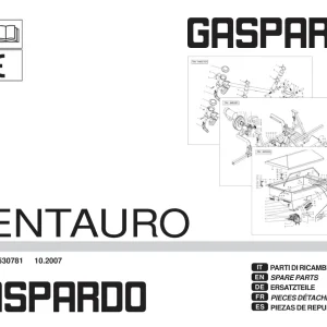 Gaspardo Centauro 2007 Parts Manual