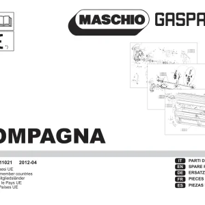Gaspardo Compagna Parts Manual