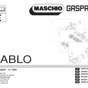 Maschio-Gaspardo Gaspardo Diablo 2009 Parts Manual
