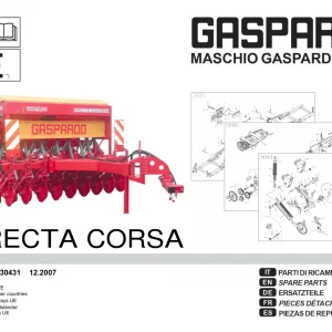 Gaspardo Corsa Parts Manual