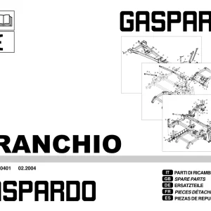 Gaspardo Granchio Parts Manual