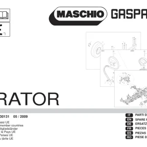 Maschio-Gaspardo Gaspardo Grator 2009 Parts Manual