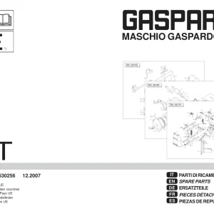 Maschio-Gaspardo Gaspardo Mt 2007 Parts Manual
