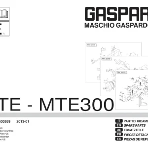 Gaspardo Mte Mte300 Parts Manual