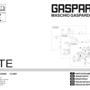 Maschio-Gaspardo Gaspardo Mte 2007 Parts Manual
