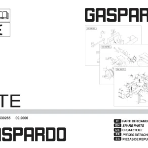 Gaspardo Mte 2006 Parts Manual