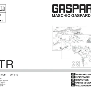 Gaspardo Mtr Parts Manual