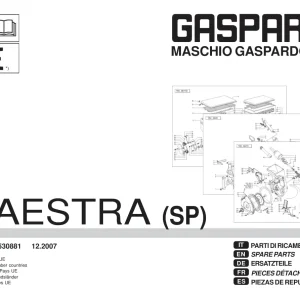 Maschio-Gaspardo Gaspardo Maestra Sp 2007 Parts Manual