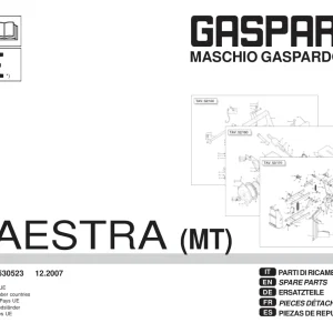Gaspardo Maestra Parts Manual