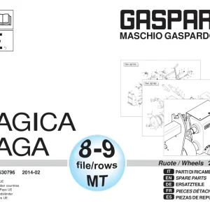 Gaspardo Magica Maga 8 9 Parts Manual