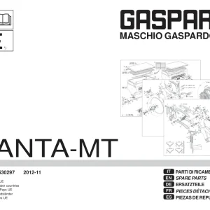 Gaspardo Manta Mt 2012 Parts Manual