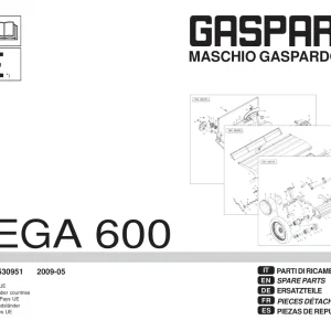 Gaspardo Mega 600 Parts Manual