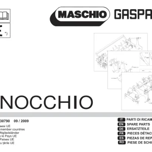 Maschio-Gaspardo Gaspardo Pinocchio 2009 Parts Manual