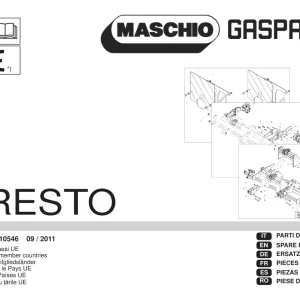 Maschio-Gaspardo Gaspardo Presto 2011 Parts Manual