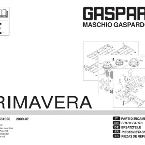 Gaspardo Primavera 2009 Parts Manual