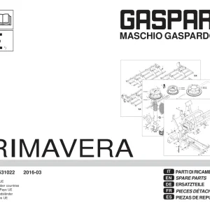 Gaspardo Primavera 2016 Parts Manual