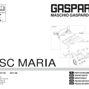 Gaspardo S Sc Maria Parts Manual