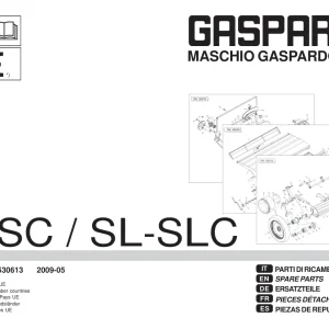 Gaspardo S Sc Sl Slc Parts Manual