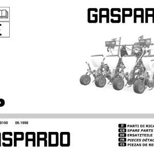 Gaspardo Sp 1998 Parts Manual