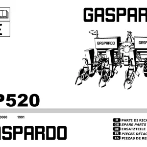 Gaspardo Sp520 Parts Manual