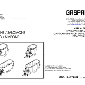 Gaspardo Sansone Salomone Sereno Simeone Parts Manual