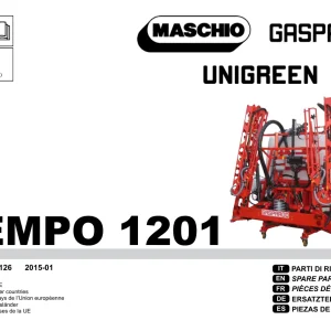 Gaspardo Tempo 1201 Parts Manual