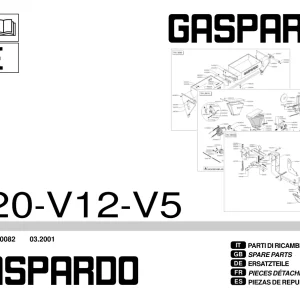 Gaspardo V20 V12 V5 2001 Parts Manual
